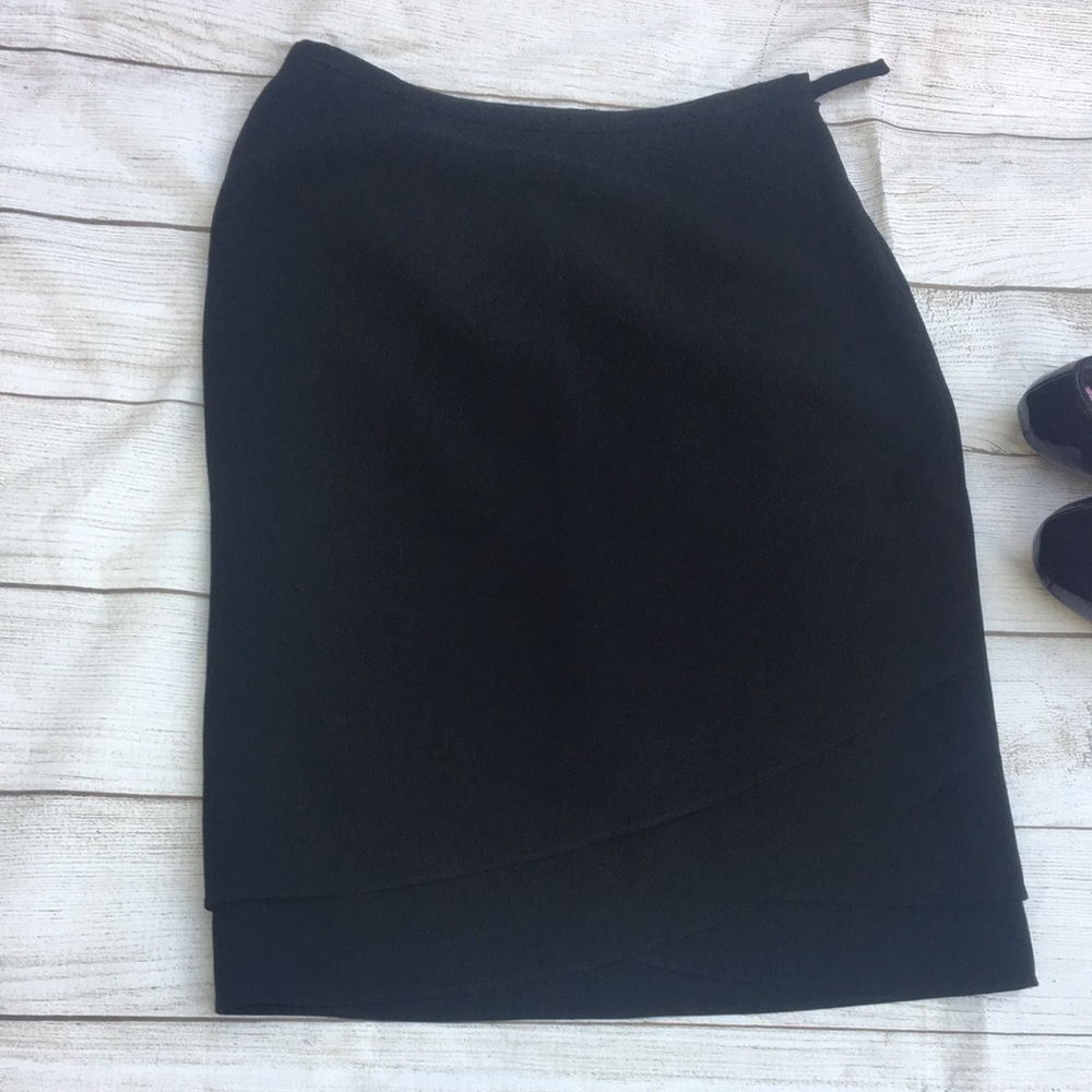 4 Ann Taylor work dress up skirt layered hem EUC - Picture 10 of 14
